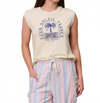 Sundry Soleil Muscle Tank Club In Lemon Tint In Neutral