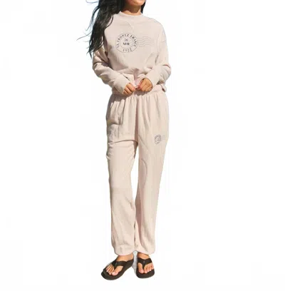 Sundry St Tropez Stamp Athletic Sweatpant In Oyster In Neutral