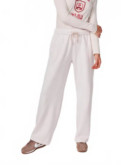 Sundry Straight Drawstring Pant In Oyster In Multi