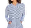 Sundry Striped Hoodie Sweatshirt In White In White