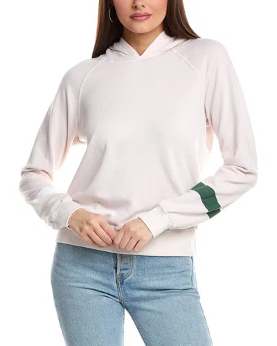 Sundry Stripes Raglan Popover Hoodie In Beige