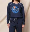 Sundry Sunshine Raglan Sweatshirt In Deep Navy In Blue