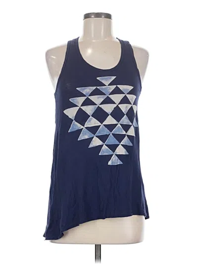 Pre-owned Sundry Tank Top Blue Halter Neckline Tops