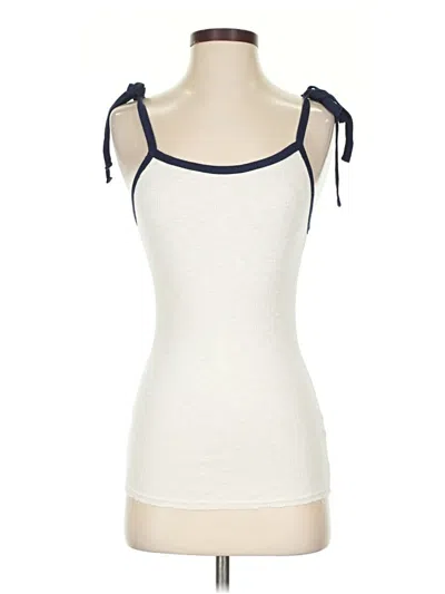 Pre-owned Sundry Tank Top Ivory Strapless Neckline Tops In White
