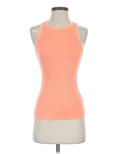 Pre-owned Sundry Tank Top Orange Halter Neckline Tops