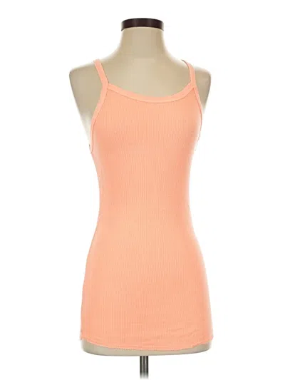 Pre-owned Sundry Tank Top Orange Halter Neckline Tops
