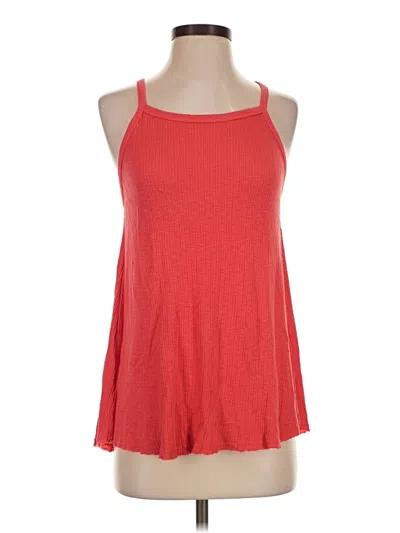 Pre-owned Sundry Tank Top Red Halter Neckline Tops