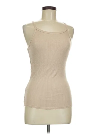 Pre-owned Sundry Tank Top Tan Halter Neckline Tops