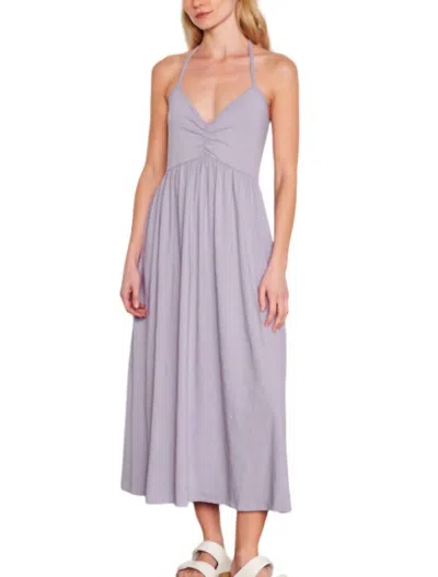 Sundry Tie Back Midi Dress In Lavender In Purple