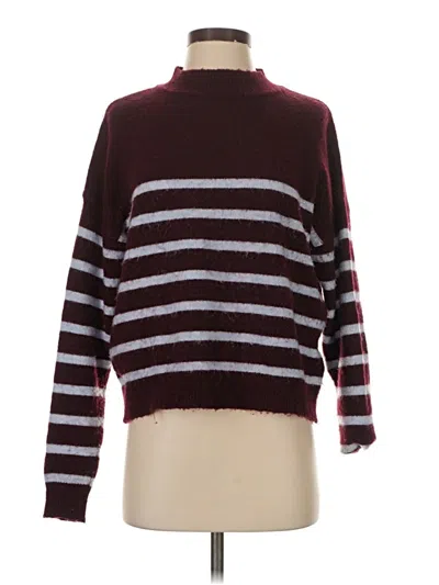 Pre-owned Sundry Turtleneck Sweater In Burgundy