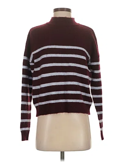 Pre-owned Sundry Turtleneck Sweater In Burgundy