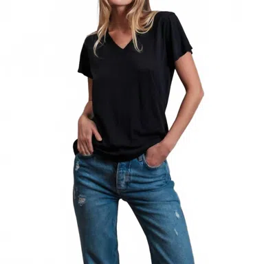 Sundry V-neck Tee In Black