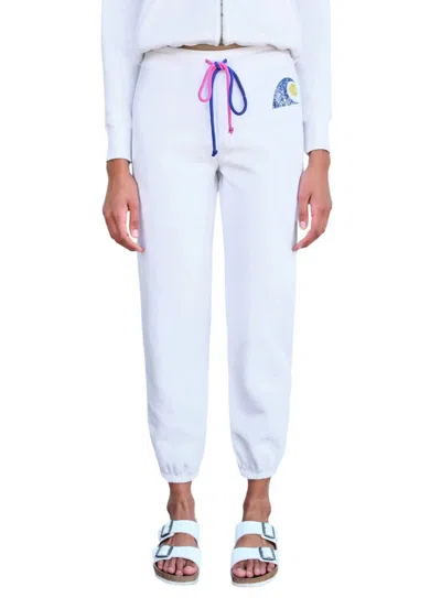 Sundry Wave Jogger Sweatpants In White