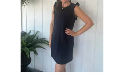 Sundry Women's Flutter Sleeve Jersey Dress In Navy In Blue