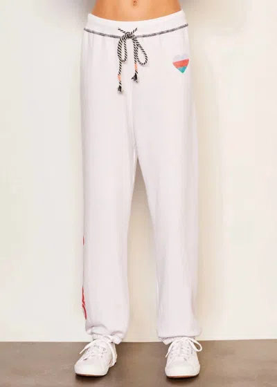 Sundry Women's Heart Jogger In White