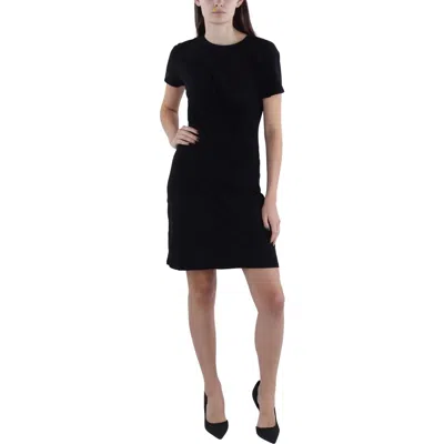 Sundry Womens Mini Short Sleeve T-shirt Dress In Black