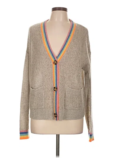 Pre-owned Sundry Wool Cardigan Sweater In Tan