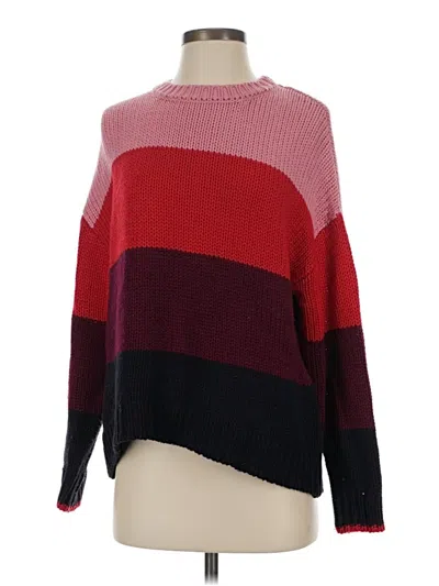 Pre-owned Sundry Wool Pullover Sweater In Burgundy