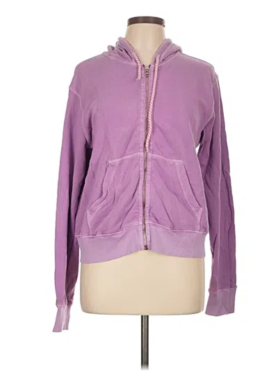 Pre-owned Sundry Zip Up Hoodie In Purple
