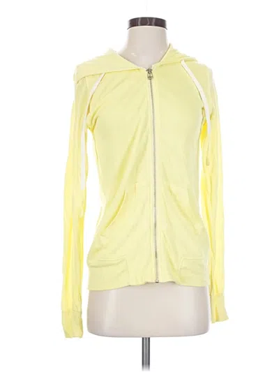 Pre-owned Sundry Zip Up Hoodie In Yellow