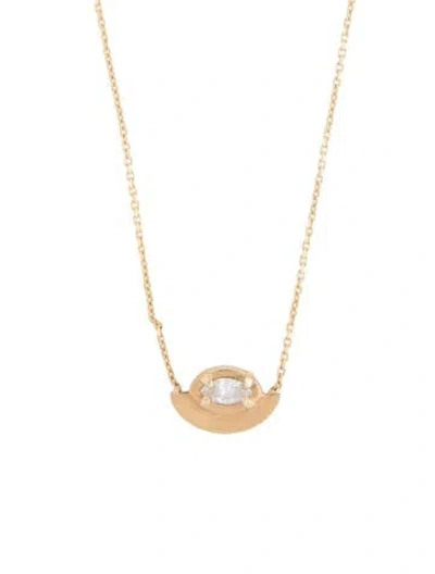 Pre-owned Suneera 14k Diamond Pendant Necklace, 18" In Multi