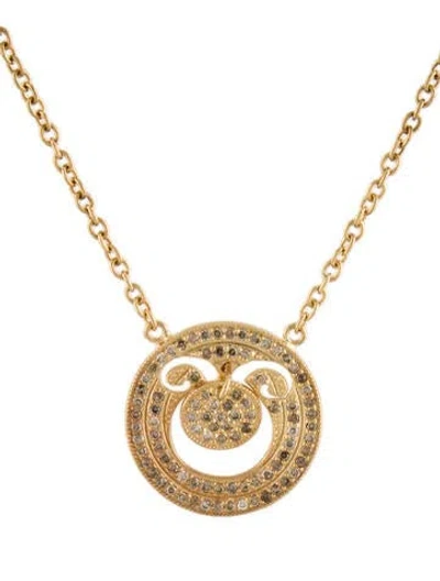 Pre-owned Suneera 18k Diamond Bar Necklace In Multi