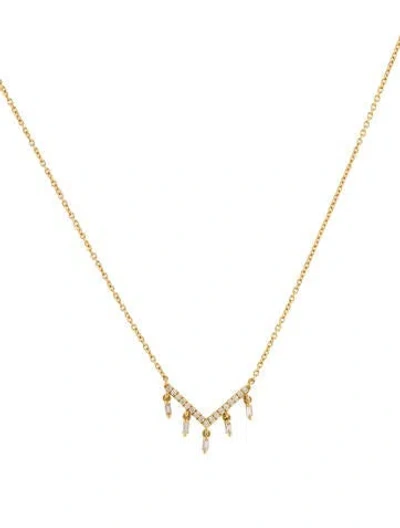 Pre-owned Suneera 18k Diamond Pendant Necklace In Multi