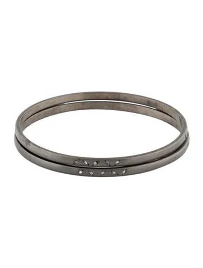 Pre-owned Suneera Diamond 2 Bangle Set In Multi