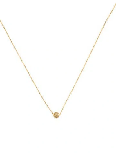 Pre-owned Suneera Diamond Ball Pendant Necklace In Multi