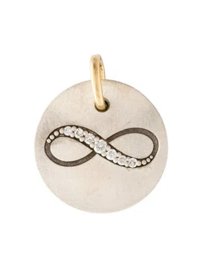 Pre-owned Suneera Diamond Infinity Pendant In Multi