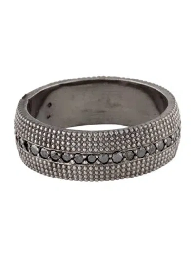 Pre-owned Suneera Diamond Textured Band In Multi