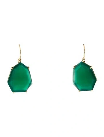 Pre-owned Suneera Dyed Chalcedony Drop Earrings In Multi