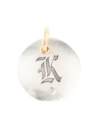 Pre-owned Suneera 'k' Diamond Aiden Pendant, 1" In Multi