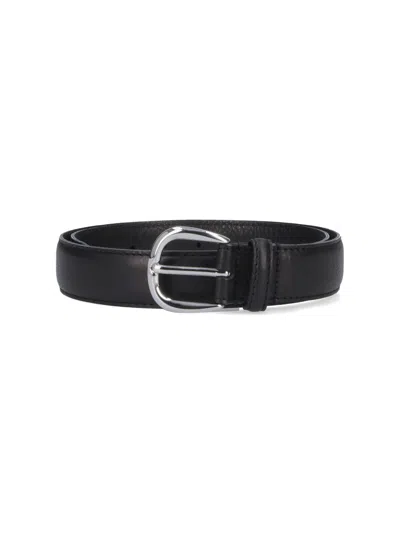 Sunflower 100% Leather Belt For Men In Black