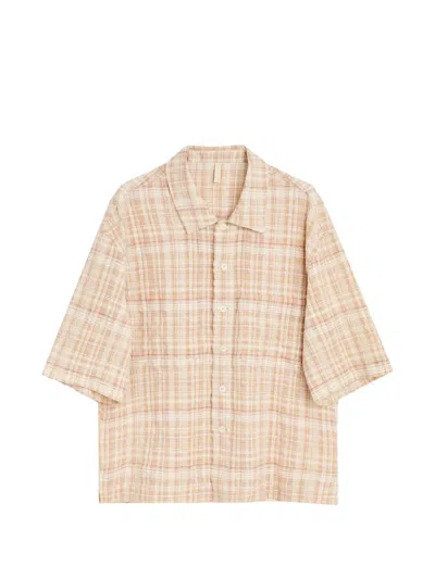 Sunflower Adam Check Shirt In Neutral