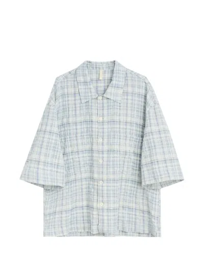 Sunflower Adam Checked Shirt In Blue