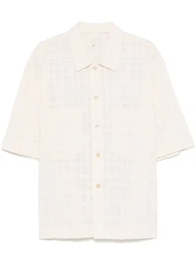 Sunflower Camicia A Maniche Corte Con Colletto In Animal Print