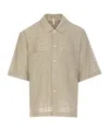Sunflower Green Adam Shirt Frontal Buttons Closure