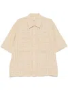 Sunflower Cotton Short-sleeve Adam Shirt In Neutrals