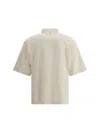 Sunflower Cotton Short-sleeve Adam Shirt In Off White