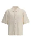 Sunflower Cotton Short-sleeve Adam Shirt In White