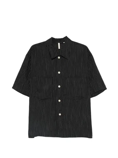 Sunflower Adam Striped Shirt In Black