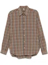 Sunflower Plaid Shirt In Brown