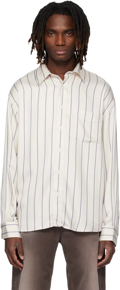 Sunflower Beige & Blue New Base Fluid Shirt