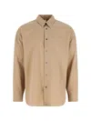 Sunflower Beige Button-up Shirt With Chest Pocket In Brown