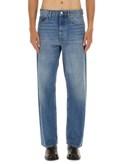 Sunflower Logo-patch Five-pocket Jeans In Blue