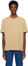 Sunflower Man T-shirt Sand Size L Organic Cotton In 150 Khaki