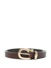 Sunflower Narrow Belt In Brown