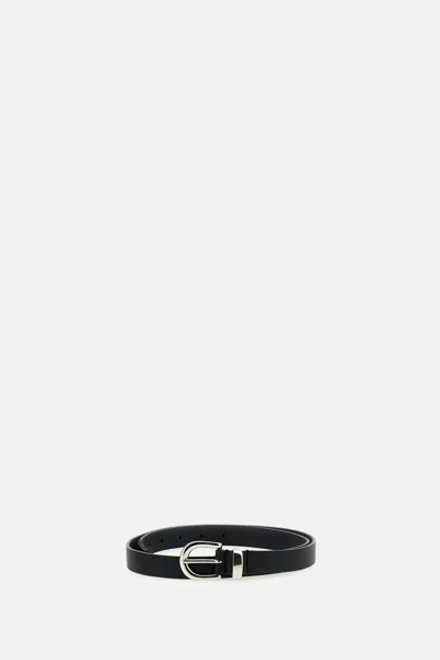 Sunflower Belt In Leather In Black