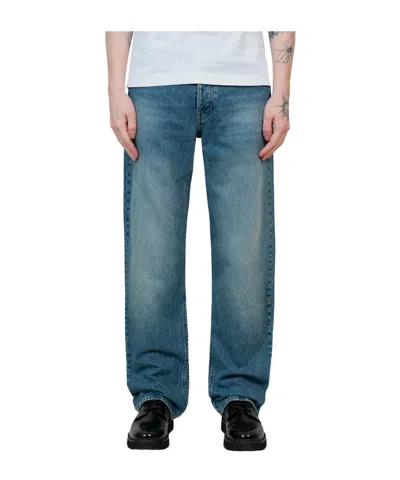 Sunflower Belt Loop Denim Trousers In Blue